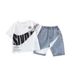 Y Summer Boy Clothing sets baby lettre