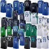 Luka Doncic Kyrie Irving Basketball Jerseys 77 2 Blue Black Edition Green Jersey 2022 2023