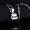 Ketten D Farbe VVS1 Moissanit Halskette 925 Sterling Silber 1 Ct Runde Brillant Diamanten Solitär Anhänger Für Frauen Schmuck