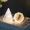 Decorazioni natalizie Albero Luce notturna Iceberg Luci d'atmosfera Decorazione in cristallo acrilico Decorazione da appendere a LED per la casa