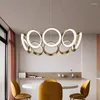 Chandeliers Oros LED Chandelier Luxury Design Rings Living Room Decoration Simple Lamp Designer Suspension Light