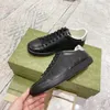 Sapatos de grife com caixa Sapatos GGity Sapatos de grife Itália ace tênis raso Beesnake couro bordado preto sapatos masculinos e femininos YO