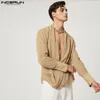 Męskie koszule 2023 Męskie koszulę Solid Kolor Mesh De głębokie szyję Długie rękaw przezroczystą modę Camisas Streetwear Loose S-5xl inderun