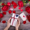 Geschenkwikkeling Valentijnsdag Stickers Hartvormige snoeptas Doos Decor