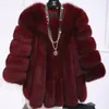 Women's Fur Warm Thick Elegant Overcoat Plush Outwear Top Snow Wear Jackets Mid-length Winter Faux Coat Women