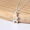 Chaînes Sterling Argent Mignon Renne Pendentif Femelle Mode Européenne Et Américaine En Trois Dimensions Petit Animal Elk Collier GirlChains