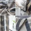 Curtain Long Fashionable Simple Circles Pattern For Living Room Bedroom Balcony Kitchen El Window Decorative Blackout