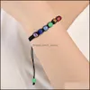 Beaded Strands 7 Chakra Healing Beaded Armband Reiki Prayer Nce P￤rlor Handgjorda fl￤tade armband f￶r kvinnor M￤n smycken Drop Delivery Dhegt