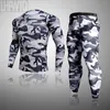Conttures de survêtement masculines sous-vêtements thermiques masculins pour hommes Vêtements de camouflage thermo
