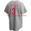 Camisas de beisebol personalizadas Novos homens homens Bryce Youth 2021 2022 Darren Daulton Harper Maikel Franco Rhys Hoskin