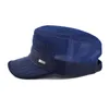 Berretti LZHYSY Cappelli estivi in maglia traspirante per uomo Casual Gorra Cappellini militari Parasole da esterno Berretto da cadetto Cappello militare regolabile da donna