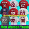 Camisas de beisebol personalizadas 2022 Novos homens mulheres jovens city connect jersey howie kendrick max scherzer juan soto victor robles ryan na