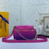 Designer Chain Bag Flap Women Handbags Crossbody Shoulder Bags Luxury Small Purse Genuine Leather Hardware Buckle Wallets