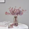 Kwiaty dekoracyjne 1PCS eukaliptus sztuczny jedwabny ślub el el spotkanie świąteczne stolik wystrój domu