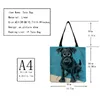Evening Bags Print Ladies Tote Bag Animal Eco Friendly High Capacity 2023 Trend Women's Shopper Dog Cartoon Cute Customizable