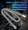 Manifold Parts Air Heater Pipe Car Tool 25cm Inner Stainless Steel Exhaust Parking Fuel Tank Diesel Gas Vent Hose With Clamps8365486