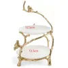 Placas Creative Memorial Home Lar Room Branch Snack Bowl Rack Decoração de ornamentos