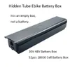 SmartMotion Ebike Frame Batterij Case 36V 48V HIDDEN TUBE Lege batterijbox 52pcs 18650 Cellhouder