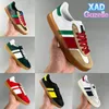 XAD Gazelle Sneaker mens running shoes white black leather wheat bordeaux brown suede beige ebony canvas pink velvet low men women designer sneakers trainers