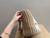 CC 2023 Summer Fashion Straw Woven Shopping Bag Embroidery C Lafite Grass Vegetable Basket Travel Clutch Handbag Women Lady Beach Handbag