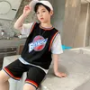 Enfants sport basket-ball tenue PcsSet été bébé garçon vêtements ensembles garçons vêtements costumes t-shirt Shorts pour l'année