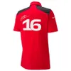 Nuove magliette da uomo e da donna Formula One F1 Polo Abbigliamento Top Red Team Racing Summer Casual Button Up
