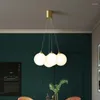 Pendant Lamps All Copper Restaurant Chandelier Postmodern Simple Magic Bean Lamp Bedroom Creative Light Luxury Living Room North Europe