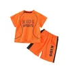 Stelt pc's Kinderen Zomerkleding Set Kids jongensmeisjes Korte Mouw Sports Tracksuit Fashion Boy's Kleding Pak Jaar Oude Outfits