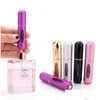 Perfume Bottle 5Ml Per Makeup Spray Self Pump Rechargeable Aluminum Mini Parfum Bottling Push Drop Delivery Health Beauty Fragrance Dhqqf