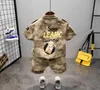 Insiemi Abbigliamento per ragazzi Camouflage Camicia a maniche corte Maglietta Pantaloncini Tuta Tuta per bambini