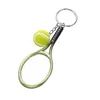 Porte-clés Mode Sport Mini Tennis Raquette Pendentif Porte-clés Porte-clés Anneau Finder Holer Accessoires Cadeaux Pour Adolescent Fan