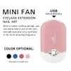 Eye Shadow 1pcs Mini Portable USB Eyelash Fan Air Conditioning Blower Lime Glue Gluftade ögonfransar Dedikerade torktumlare Makeup Tools Tillbehör 230211