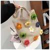 Borse da sera Borse da donna estive Moda su paglia all'ingrosso per il 2023 Borsa a tracolla di design di lusso con fiori Tote XHJ-6009