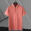 Designer de moda Camisa pólo masculina algodão de alta qualidade Bordado de manga curta camiseta original camisa de lapela única