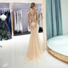 Party Dresses HSDYQHOME High Quality Mermaid Evening Crystal Stones Long Dress Prom Sweep Train Gown