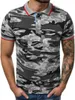 Polos para hombres Shujin Casual Camuflaje Slim Fit Pole Shirt Hombres Manga corta Camiseta de algodón 2023 Marca Turn Down Collar