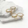 Band Rings Alphabet Rings A-Z Initial Letter Name Rings Nature Baroque Pearl Letter Zircon Stainelss Steel Ring Jewelry Fashion Love Gift G230213