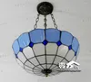 Lampade a sospensione Tiffany Retro Vintage Luci Paralume in vetro Loft E27 110v 220v Per sala da pranzo in stile mediterraneo