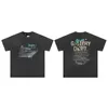 22yy Mens T Shirts Designers Summer Loose Shark Printed T-shirts Camuflagem Manga Curta High Street Solta Casual T-shirt para Homens Mulheres 881kdss