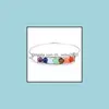 Beaded Strands Natural Stone Bead Armband Bangle For Men Women Classic Chakra Rostfritt st￥l Bangles Fashion Jewelry Drop Deliver Dhqu5