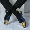 British Style Fashion Blue Pointed Elegant Dress Shoes For Men Tassel Suede Leather Shoes Men Size 47 Luxury Wedding Shoes Men Men