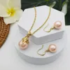Necklace Earrings Set 2023 Trendy Wholesale Earring For Women Colorful Pearl Jewellery Hawaiian Accesories Sets
