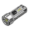 Tools keychain lamp flashlight Outdoor household mini luminous multi-functional rechargeable strong light flashlight