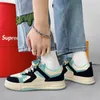 Dress Shoes Skateboard Men Fashion Designer Casual for Autumn Two tone Lace Up Flat s Sneakers School Couple Footwear 230213
