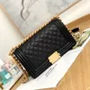 9A Designer Bags Caviar Cowhide Gold Sliver Logo and Chains Lady Flap Purse Mirror Quality