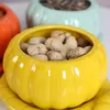 Bowls Ceramic Pumpkin Bowl Soup Fruit Salad Breakfast Noodle Dessert Tray Home Restaurant Serving Kitchen Tableware