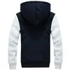 남자의 후드 브랜드 멋진 겨울 남성 스웨트 셔츠 wadded 재킷 양털 코트 남성 두꺼운 스포츠웨어 슬림 유니폼 트랙복