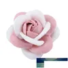 Ghirlande di fiori decorativi 5 pezzi / 4 cm testa di fiore artificiale fai da te appliques bambini copricapo fiocco per capelli accessori fatti a mano fiori di stoffa Dhmtb