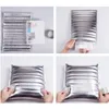 Dinnerware Sets 50Pcs Aluminum Foil Lunch Cooler Bag Insulation Folding Picnic Portable Ice Pack Thermal Delivery