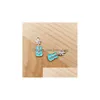 Charms 100Pcs Rhinestone Mini Guitar Shaped Enamel Metal Pendants Fit Diy Earring Bracelet Hair Jewelry Accessories Gift Drop Dhr3F